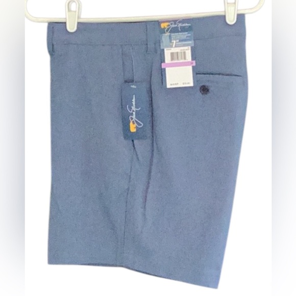 Jack Nicklaus New Moisture Wicking Sun Protection 7” Shorts Stretch Blue Size 38 - Picture 8 of 8
